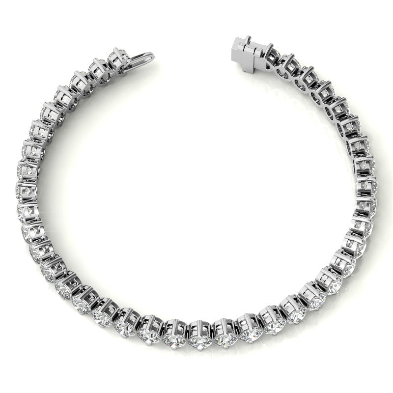 4mm Moissanite Bracelet 9.5ct - 11.8ct