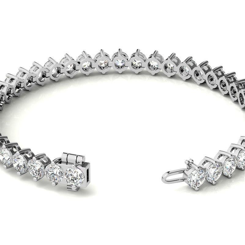 4mm Moissanite Bracelet 9.5ct - 11.8ct