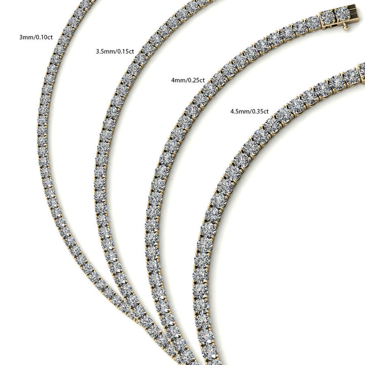 4mm Moissanite Chain 23.25ct - 29.25ct